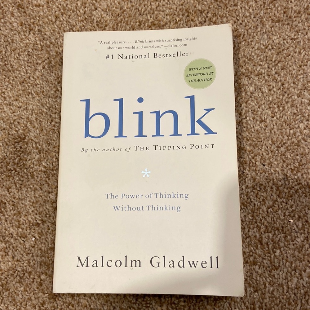 Book - Malcom Gladwell’s « Blink »